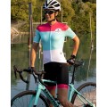 GORDONA Radtrikot Damen kurzarm weiß/celeste/pink (E21-4700) GORDONA Radtrikot Damen kurzarm weiß/celeste/pink (E21-4700)
