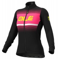 Alé BLEND LADY Radtrikot Damen langarm schwarz/neonpink