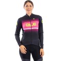 Alé BLEND LADY Radtrikot Damen langarm schwarz/neonpink Alé BLEND LADY Radtrikot Damen langarm schwarz/neonpink