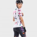 ALE BUTTERFLY LADY Radtrikot Damen kurzarm weiß