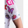 ALE BUTTERFLY LADY Radtrikot Damen kurzarm weiß
