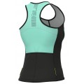 ALE COLOR BLOCK LADY TOP Radtrikot Damen ärmellos türkis E22