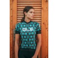 ALE GARDA LADY Radtrikot Damen kurzarm schwarz/celeste