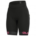 ALE TRAGUARDO Radhose Damen kurz schwarz/pink