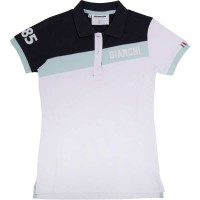 CELESTE STRIPE Damen Poloshirt weiß blau