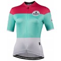 GORDONA Radtrikot Damen kurzarm weiß/celeste/pink (E21-4700) GORDONA Radtrikot Damen kurzarm weiß/celeste/pink (E21-4700)