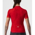 Promessa Jacquard Radtrikot Damen kurzarm rot