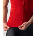 Promessa Jacquard Radtrikot Damen kurzarm rot