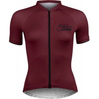 CHARM Radtrikot Damen kurzarm weinrot (90013438)