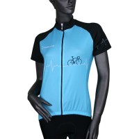 Heartbeat Lady Jersey Radtrikot Damen kurzarm türkis (E23-5250)