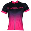 Damen-Radsport-Set (Radtrikot HORIZON+Radhose RAYMAN) pink/schwarz