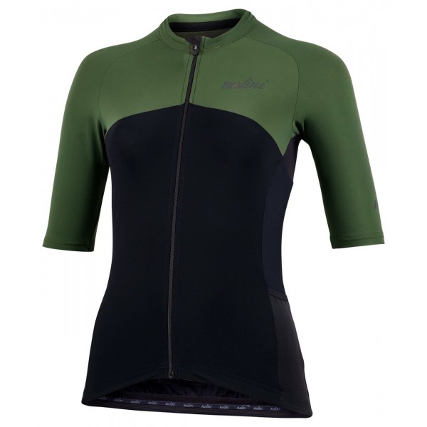 New Sun Block Lady Radtrikot Damen kurzarm schwarz/dunkelgrün (E22-4420)