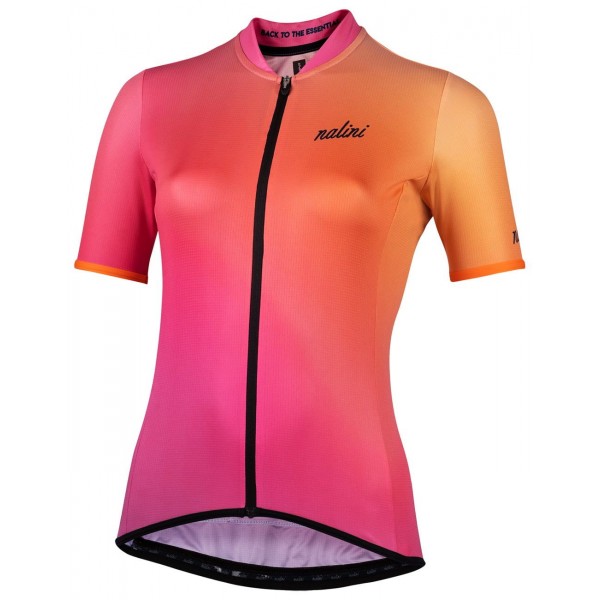 New Turin 2006 Radtrikot Damen kurzarm pink/orange (E22-4100)