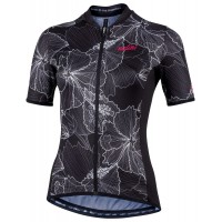 TURIN 2006 Radtrikot Damen kurzarm schwarz (E21-4000)