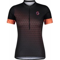 Gravel Contessa Sign. Radtrikot Damen kurzarm schwarz/orange (280170)