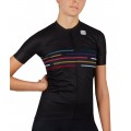 VELODROM Radtrikot Damen kurzarm schwarz