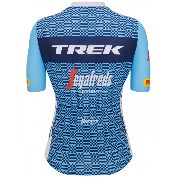 TREK-SEGAFREDO Damen Team 2023 Radsport Set (Radtrikot langer RV+Radhose)-Radsport-Profi-Team