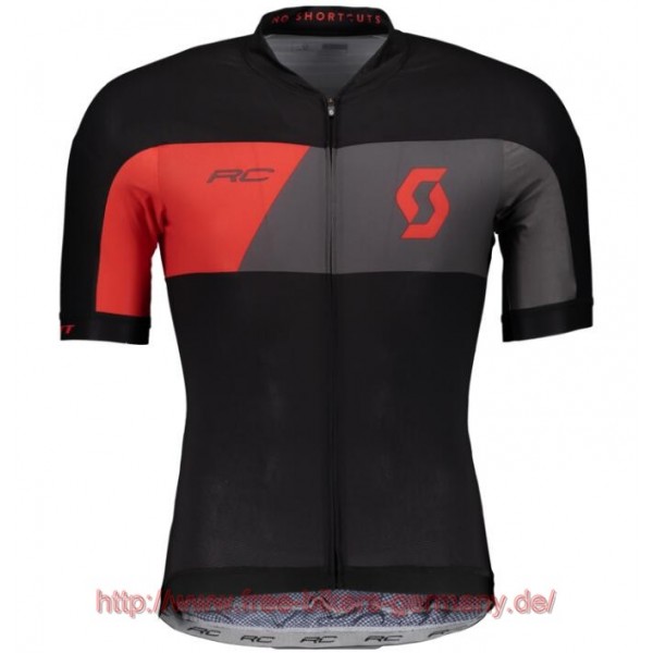 2018 Scott RC PREMIUM fiery rot Fahrradbekleidung Radtrikot Satz Kurzarm Radtrikot Kaufen