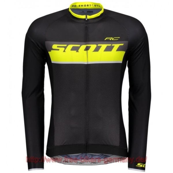 2018 Scott RC PRO sulphur gelb Fahrradtrikot Langarm Radtrikot Kaufen
