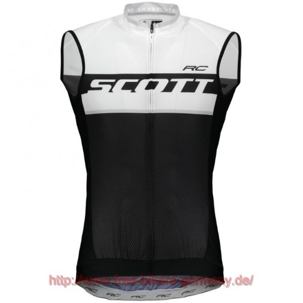 2018 Scott RC PRO Weiß ärmelloses Trikot Radtrikot Kaufen 2018 Scott RC PRO Weiß ärmelloses Trikot Radtrikot Kaufen