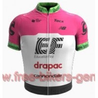 Cannondale Education First-Drapac 2018 roze Fahrradbekleidung Radtrikot Satz Kurzarm Radtrikot Kaufen