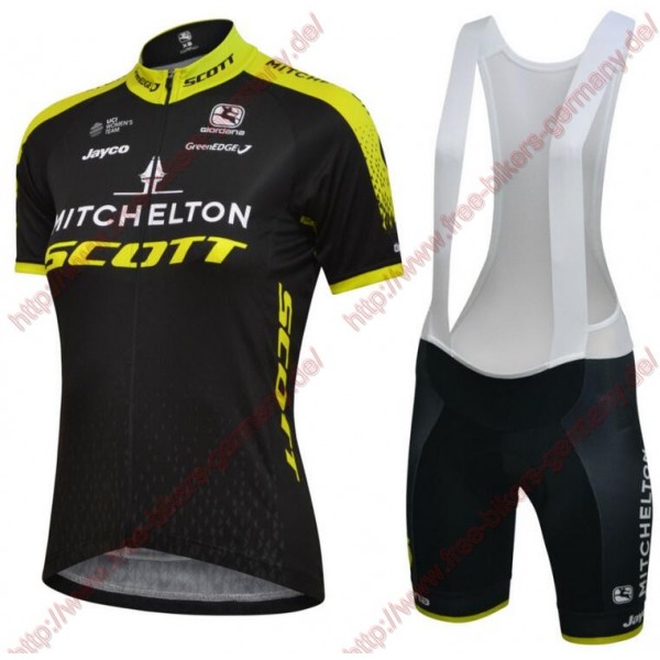 Radsport Mitchelton Scott 2018 Damen Radbekleidung Satz Trikot Kurzarm+Trägerh Radtrikot Kaufen