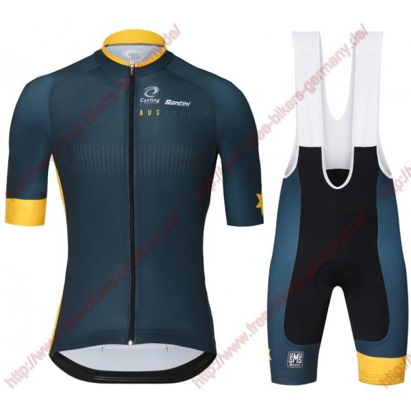 Radsport TEAM AUSTRALIA 2018 CA Radbekleidung Satz Trikot Kurzarm+Trägerh Radtrikot Kaufen