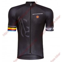 Radsport Bioracer Van Vlaanderen schwarz 2018 Trikot Kurzarm Radtrikot Kaufen