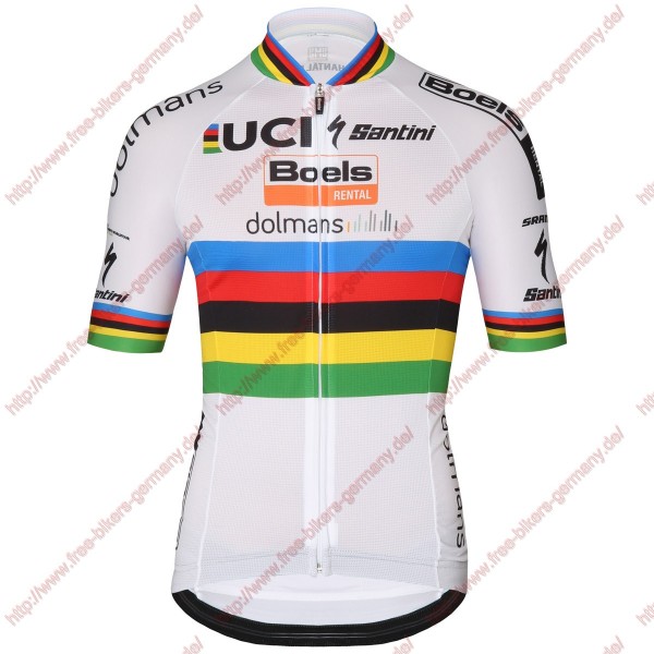 Radsport Boels Dolmans 2018 World Champion Trikot Kurzarm Radtrikot Kaufen