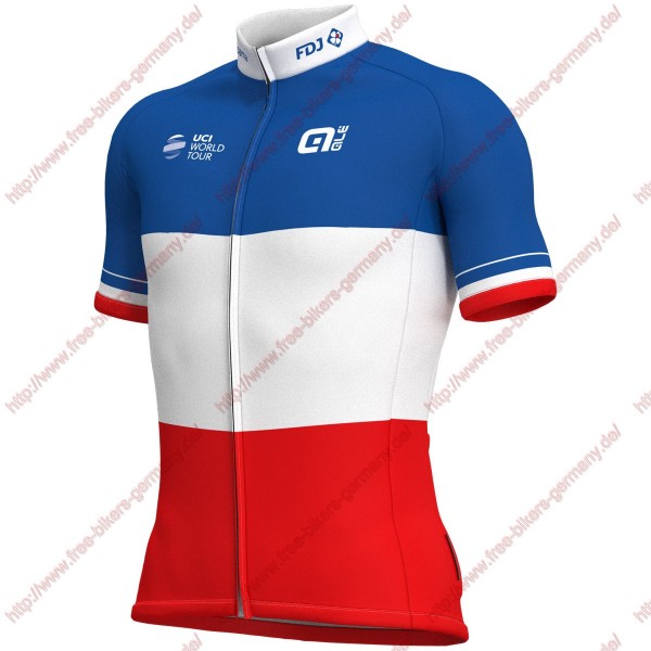 Radsport Groupama Fdj French Champion 2018 Trikot Kurzarm Radtrikot Kaufen