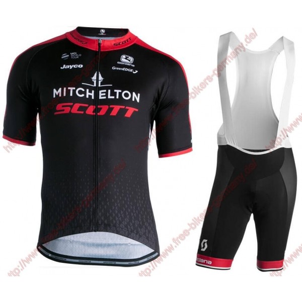 Profiteams MITCHELTON- SCOTT La Vuelta Winner 2018 Radbekleidung Satz Trikot Kurzarm+Trägerhosen Se Radtrikot Kaufen