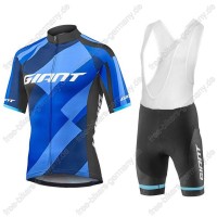 Giant Elevate blau Radbekleidung Satz Trikot Kurzarm+Trägerhosen  Radtrikot Kaufen