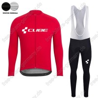 Profiteam 2018 Cube rot winter thermal fleece Fahrradbekleidung Trikot Langarm+Lang Tr Radtrikot Kaufen