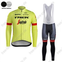 Profiteam 2018 TREK SEGAFREDO Pro gelb Winter Fahrradbekleidung Trikot Langarm+Lang Tr Radtrikot Kaufen