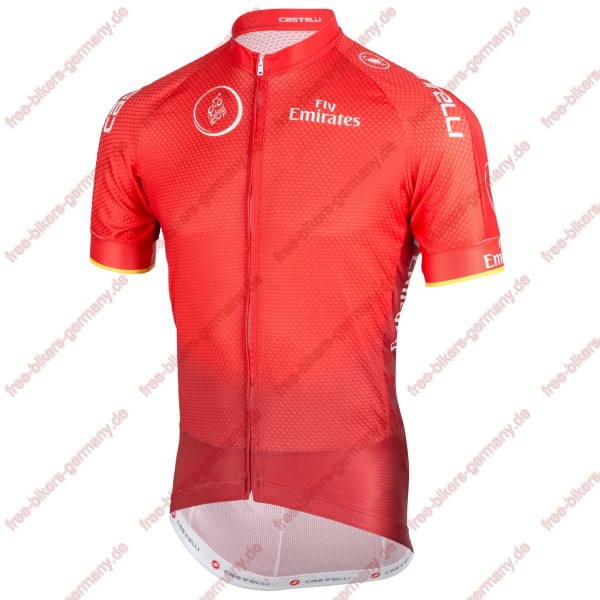 Profiteam 2018 Dubai Tour rot Trikot Kurzarm Outlet Radtrikot Kaufen