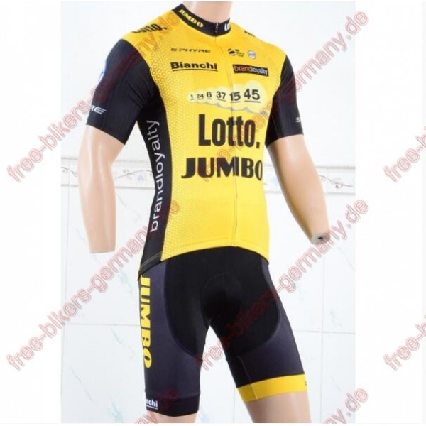 Profiteam 2018 LottoNL-Jumbo Fahrradbekleidung Trikot Kurzarm Radtrikot Kaufen