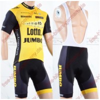 Profiteam 2018 LottoNL-Jumbo Radbekleidung Satz Trikot Kurzarm+Trägerh Radtrikot Kaufen