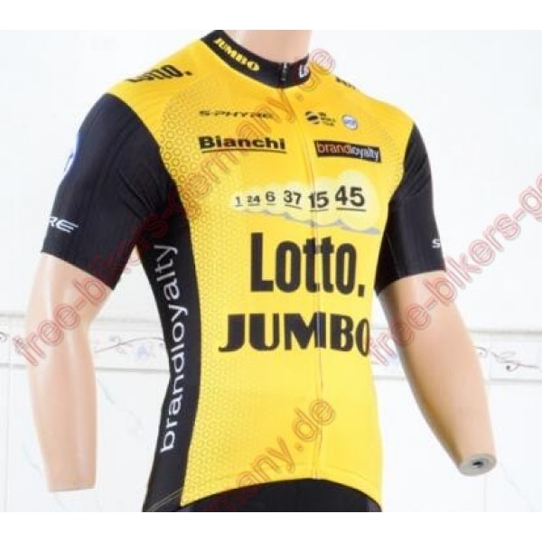 Profiteam 2018 LottoNL-Jumbo Trikot Kurzarm Outlet Radtrikot Kaufen