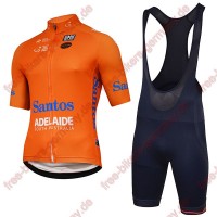 Profiteam 2018 TOUR DOWN UNDER Santos Radbekleidung Satz Trikot Kurzarm+Trägerh Radtrikot Kaufen