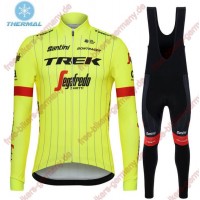 Profiteam 2018 Trek Segafredo thermique fluo gelb Fahrradbekleidung Trikot Langarm+Lang Tr Radtrikot Kaufen