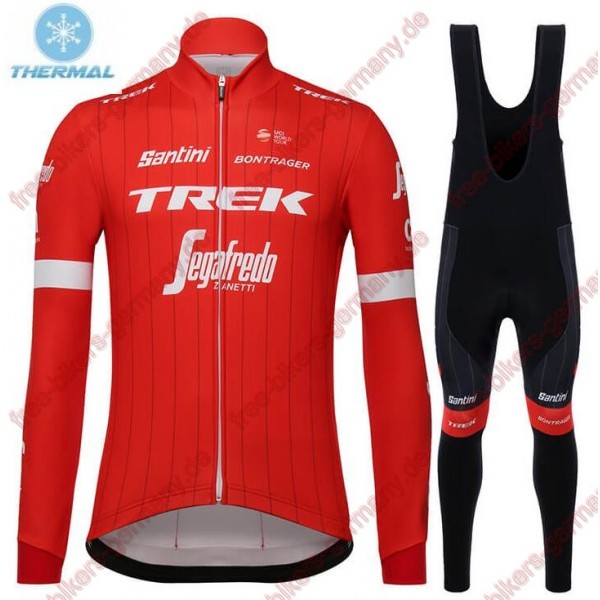 Profiteam 2018 Trek Segafredo rot thermique Fahrradbekleidung Trikot Langarm+Lang Tr Radtrikot Kaufen