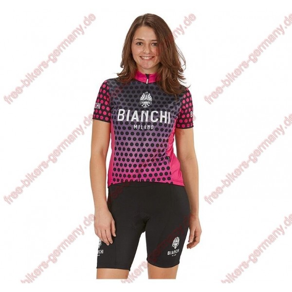 Profiteam 2018 Bianchi Milano Gravina pink Damen Fahrradbekleidung Trikot Kurzarm+Radhose Radtrikot Kaufen Profiteam 2018 Bianchi Milano Gravina pink Damen Fahrradbekleidung Trikot Kurzarm+Radhose Radtrikot Kaufen