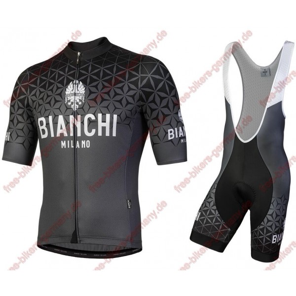 Profiteam 2018 Bianchi Milano schwarz Radbekleidung Satz Trikot Kurzarm+Trägerhosen Sets Radtrikot Kaufen Profiteam 2018 Bianchi Milano schwarz Radbekleidung Satz Trikot Kurzarm+Trägerhosen Sets Radtrikot Kaufen