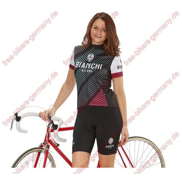 Profiteam 2018 Bianchi Milano Atella Damen Fahrradbekleidung Trikot Kurzarm+Radhose Radtrikot Kaufen