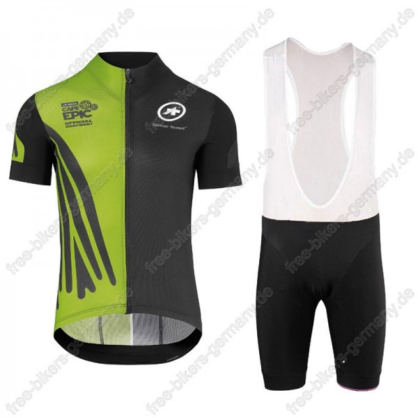 Assos SS.Capeepicx Radbekleidung Satz Trikot Kurzarm+Trägerhosen Set Grün schw Radtrikot Kaufen
