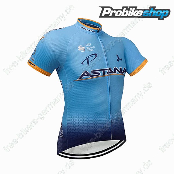 Astana blau Trikot Kurzarm 2018 Radtrikot Kaufen
