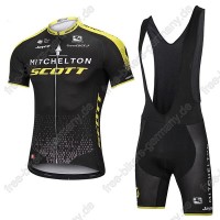 Mitchelton Scott Radbekleidung Satz Trikot Kurzarm+Trägerhosen Set schw Radtrikot Kaufen