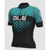 Fahrradbekleidung Radsport 2020 Ale PR-S Hexa Trikot Kurzarm Outlet schwarz-türkis L13351319-02 Radtrikot Kaufen