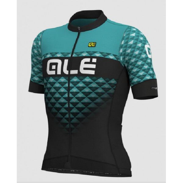 Fahrradbekleidung Radsport 2020 Ale PR-S Hexa Trikot Kurzarm Outlet schwarz-türkis L13351319-02 Radtrikot Kaufen