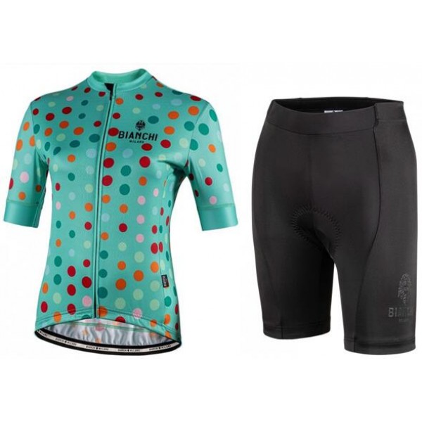 Fahrradbekleidung Radsport 2020 Damen BIANCHI MILANO Silis Radbekleidung Satz Trikot Kurzarm+Fahrradhose Set Out Radtrikot Kaufen